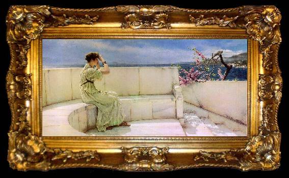 framed  Alma Tadema Expectations, ta009-2